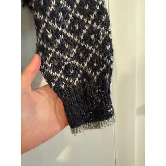 DD Sloane VINTAGE womens wool blend sweater Nordic style crewneck size M - Picture 4 of 12